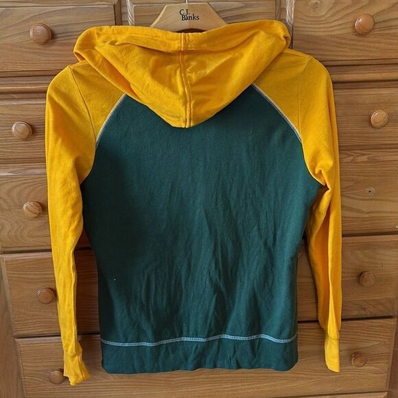 Packers Sweatshirt NFL Green‎ Bay Women's medium zip up lightweight hoodie - Picture 3 of 7